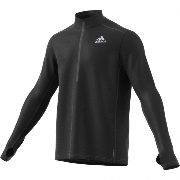 manga larga adidas The Run 1/2 Zip black